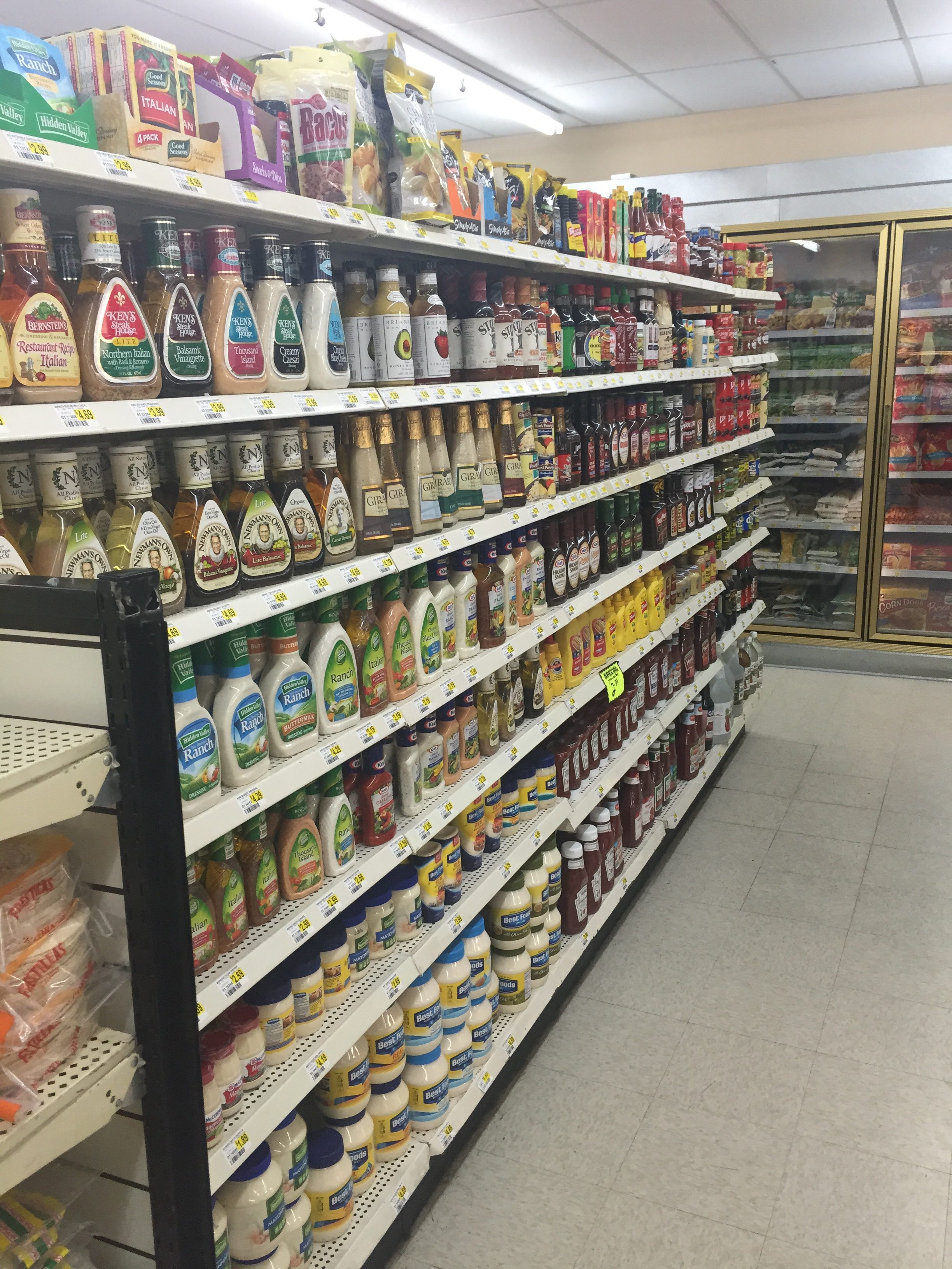 Dressing and condiments